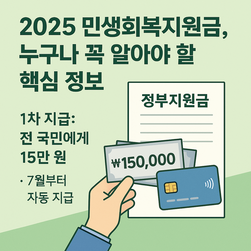2025 민생회복지원금 알아보기