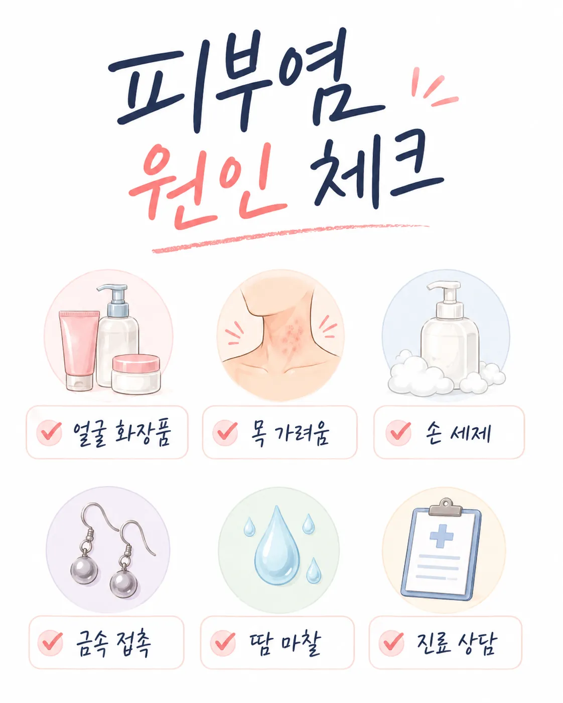 피부염 원인 증상 판단표