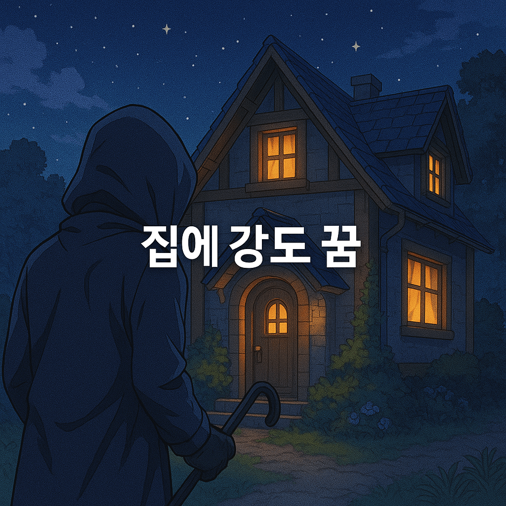 집에 강도 꿈 해몽