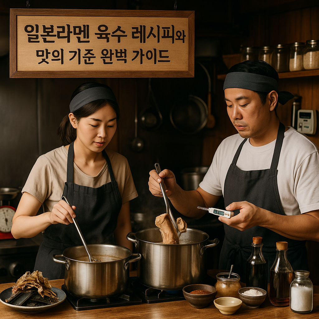 일본라멘 육수 레시피와 맛의 기준 완벽 가이드