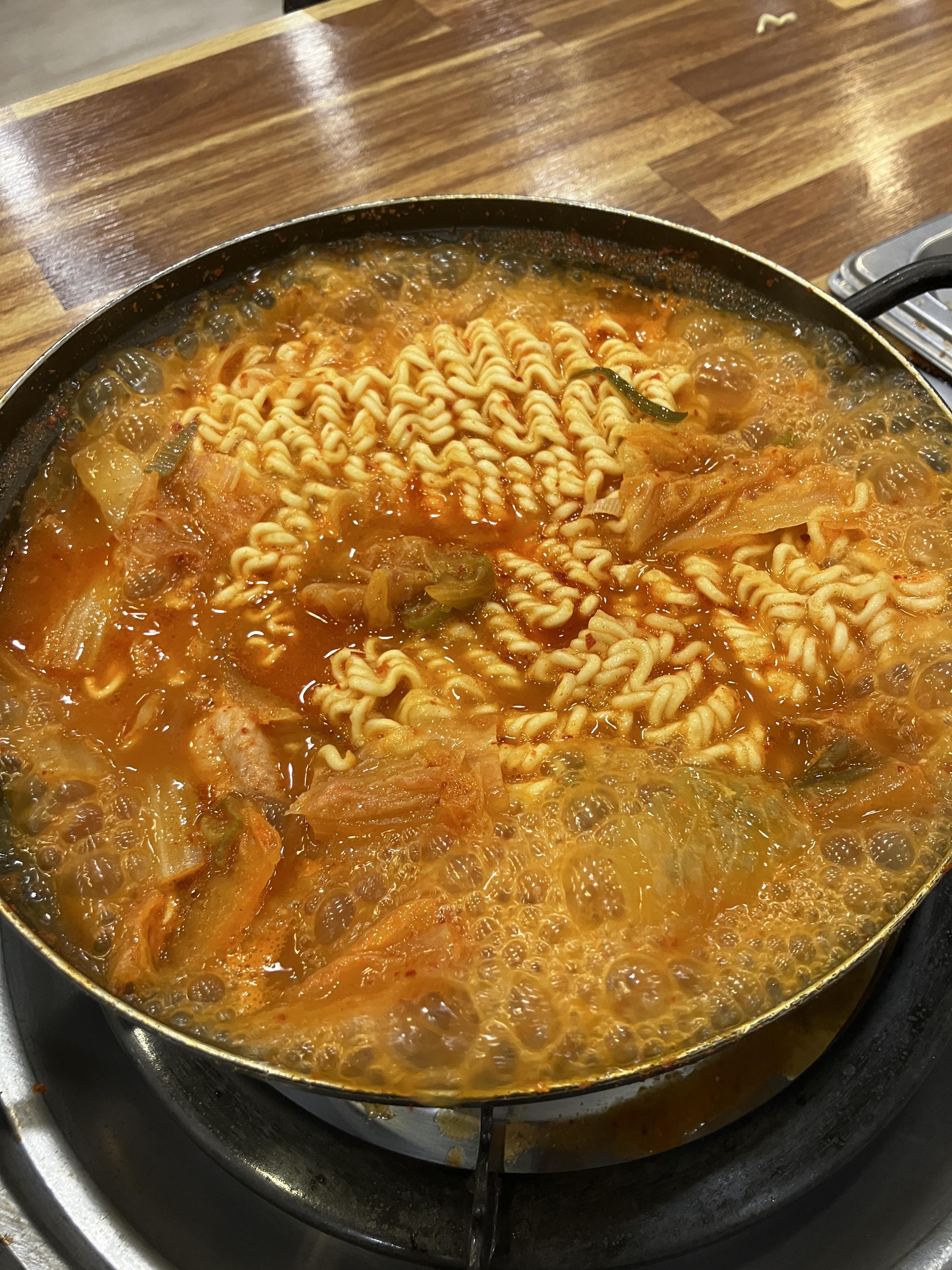 라면사리 김치찌개