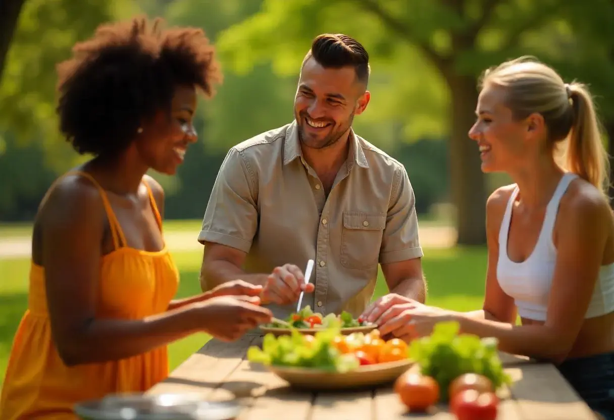 헬시 플레저를 실천하는 사람들의 행복한 모습