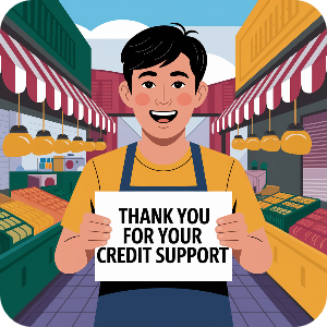 소상공인 크레딧지원 받고 좋아하는 이미지