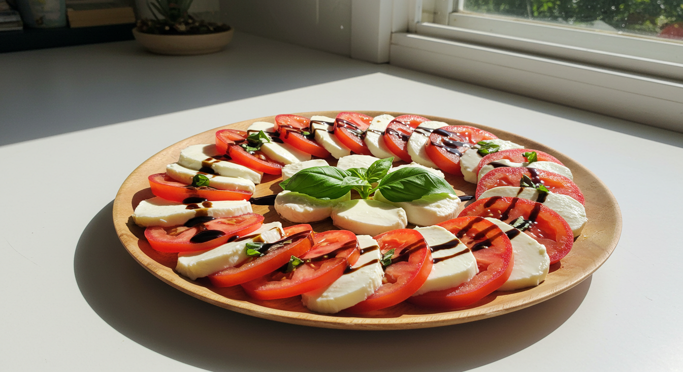 이 조합 찐이다! 발사믹 + 모짜렐라 + 토마토, 최고의 샐러드 레시피