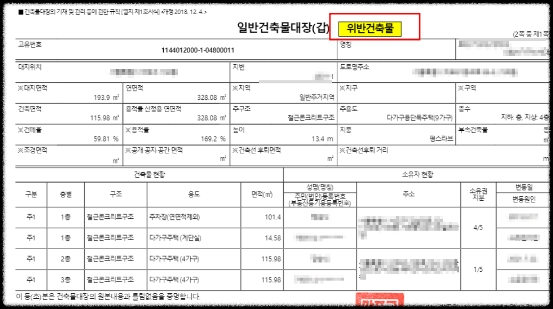 건축물대장열람