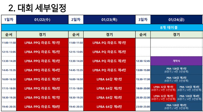 스케줄