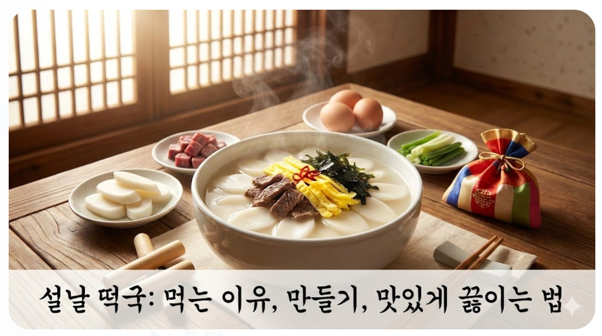 설날 떡국 먹는 이유