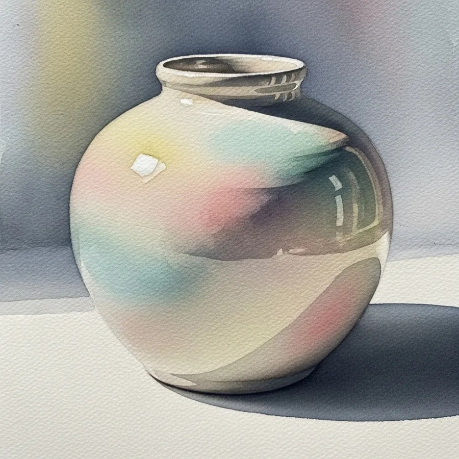 완벽하고 온전하게 만들어진 도자기 모습