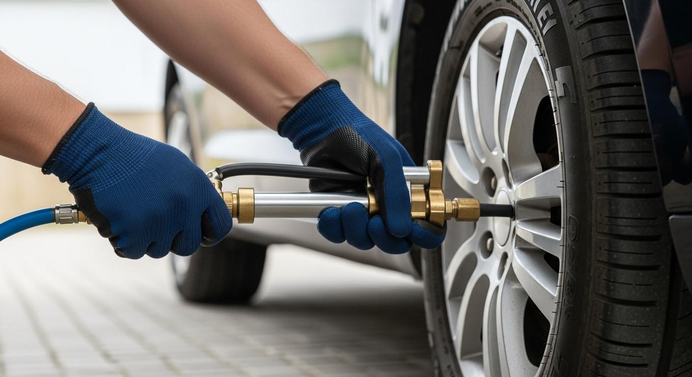 자동차 타이어 충전