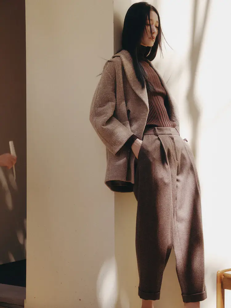 헤링본 팬츠 모델컷