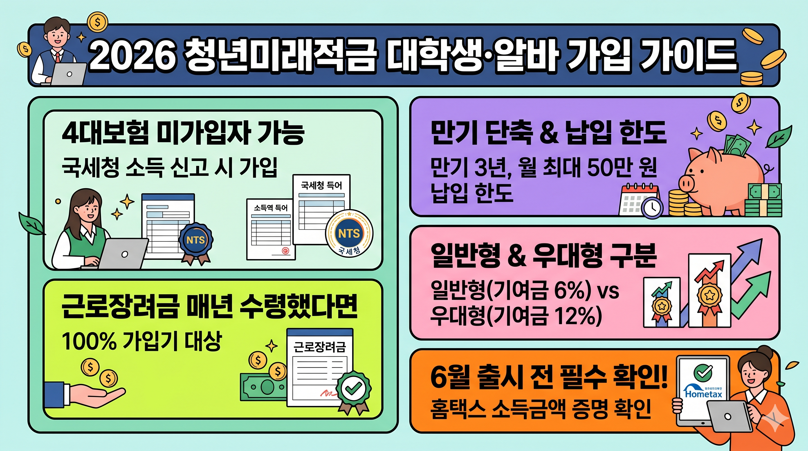 2026 청년미래적금 대학생&middot;알바 가입 가이드