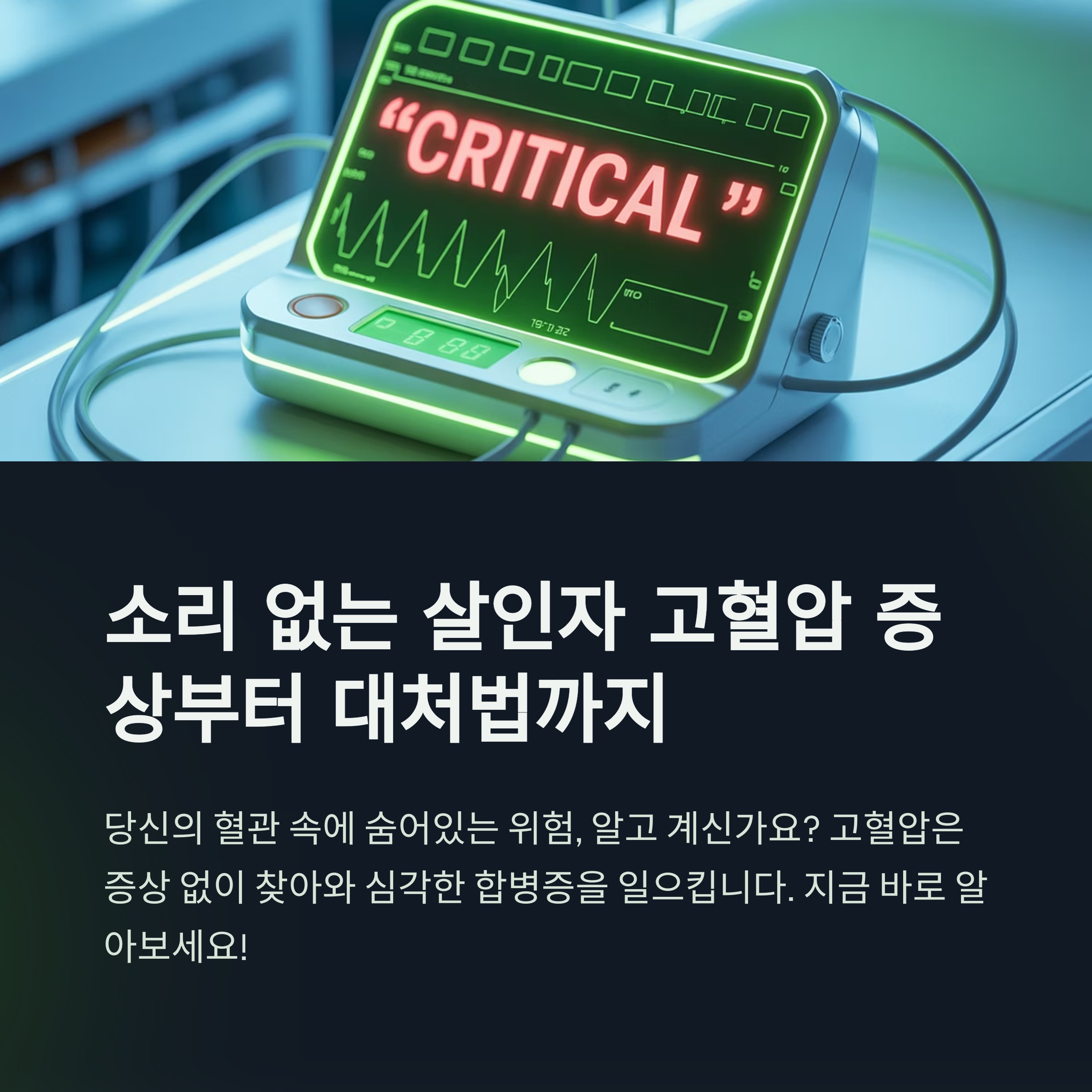 소리 없는 살인자 고혈압 증상부터 대처법까지