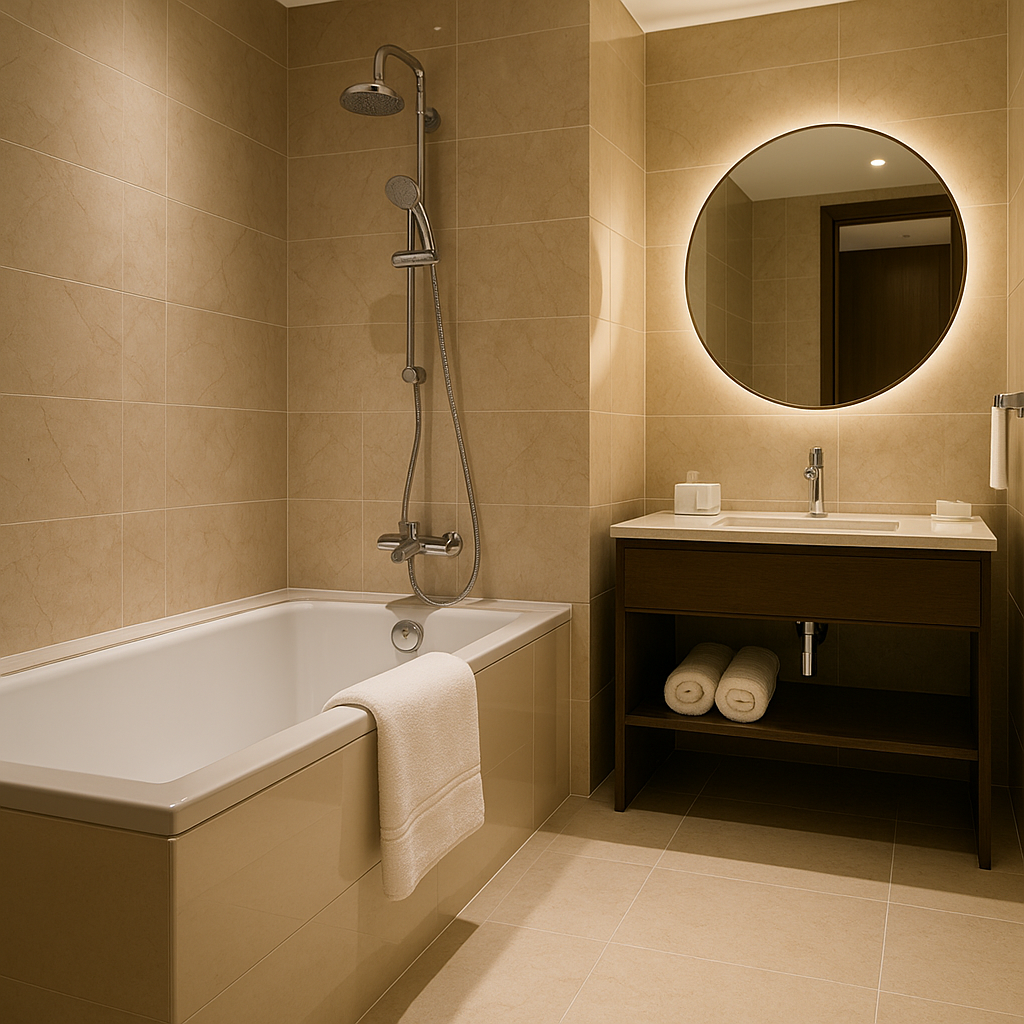 호텔 욕실 관련 사진