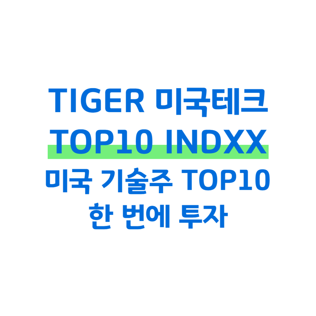 TIGER 미국테크TOP10 INDXX 미국 기술주 TOP10 한 번에 투자 썸네일