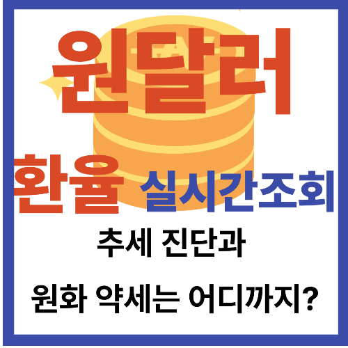 원달러 환율 실시간조회 2025년 추세 진단과 원화 약세는 어디까지?