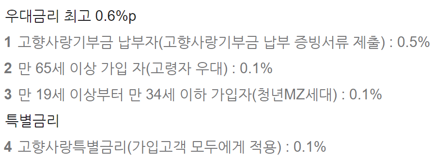 농협은행 정기예금 금리