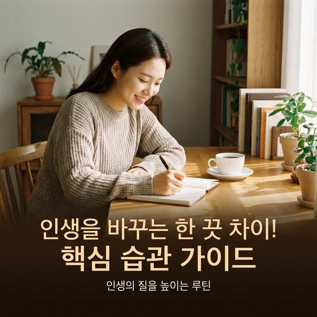 인생의 질을 결정하는 한 끗 차이: 반드시 지켜야 할 핵심 습관 가이드