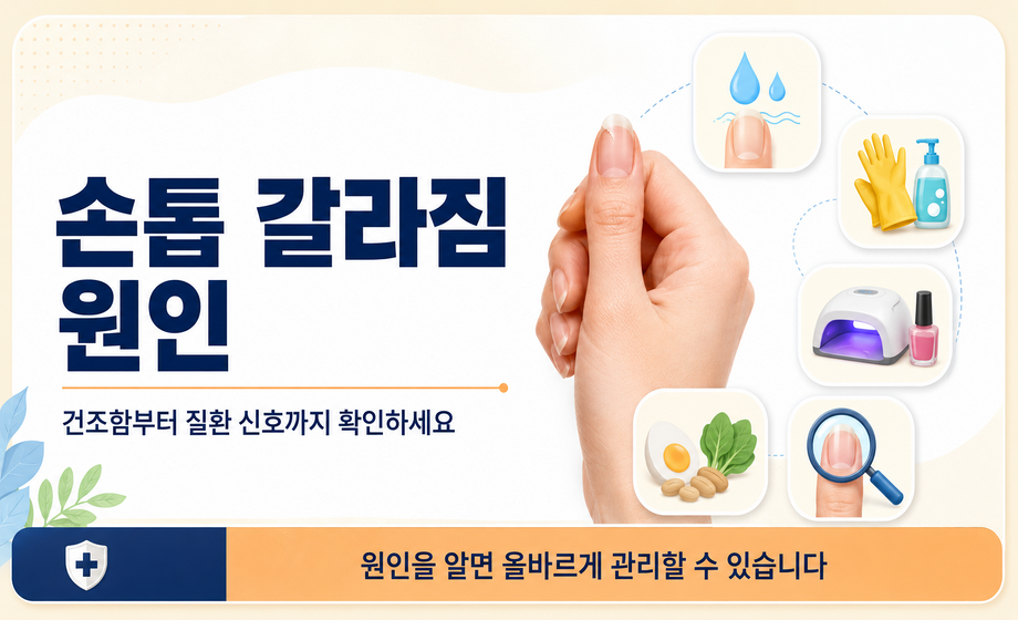 손톱 갈라짐 원인과 관리 방법 대표 이미지