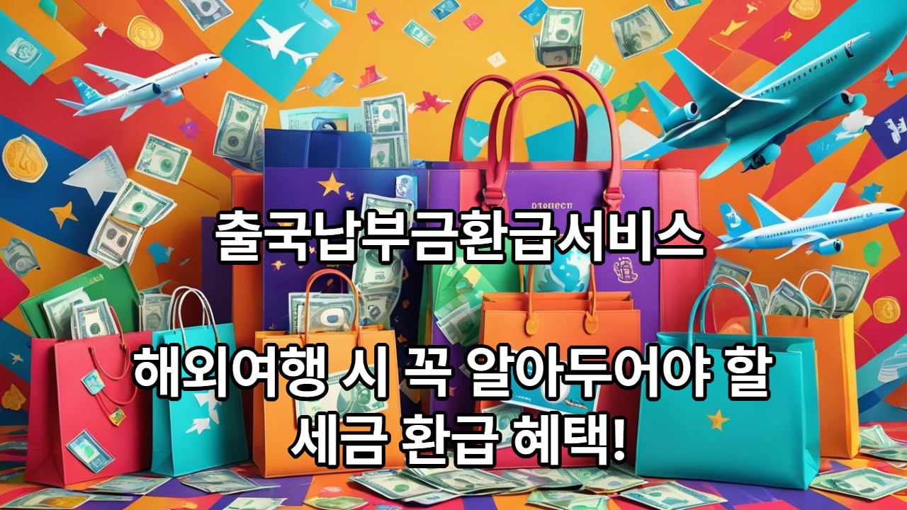 출국납부금환급서비스 : 해외여행 시 꼭 알아두어야 할 세금 환급 혜택! 관련 사진