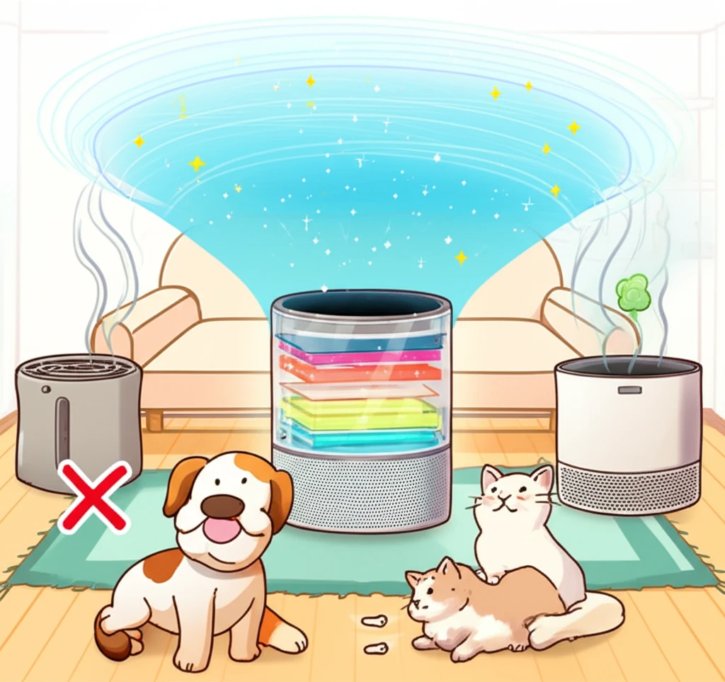 반려동물 가정 공기청정기 음이온 기능..