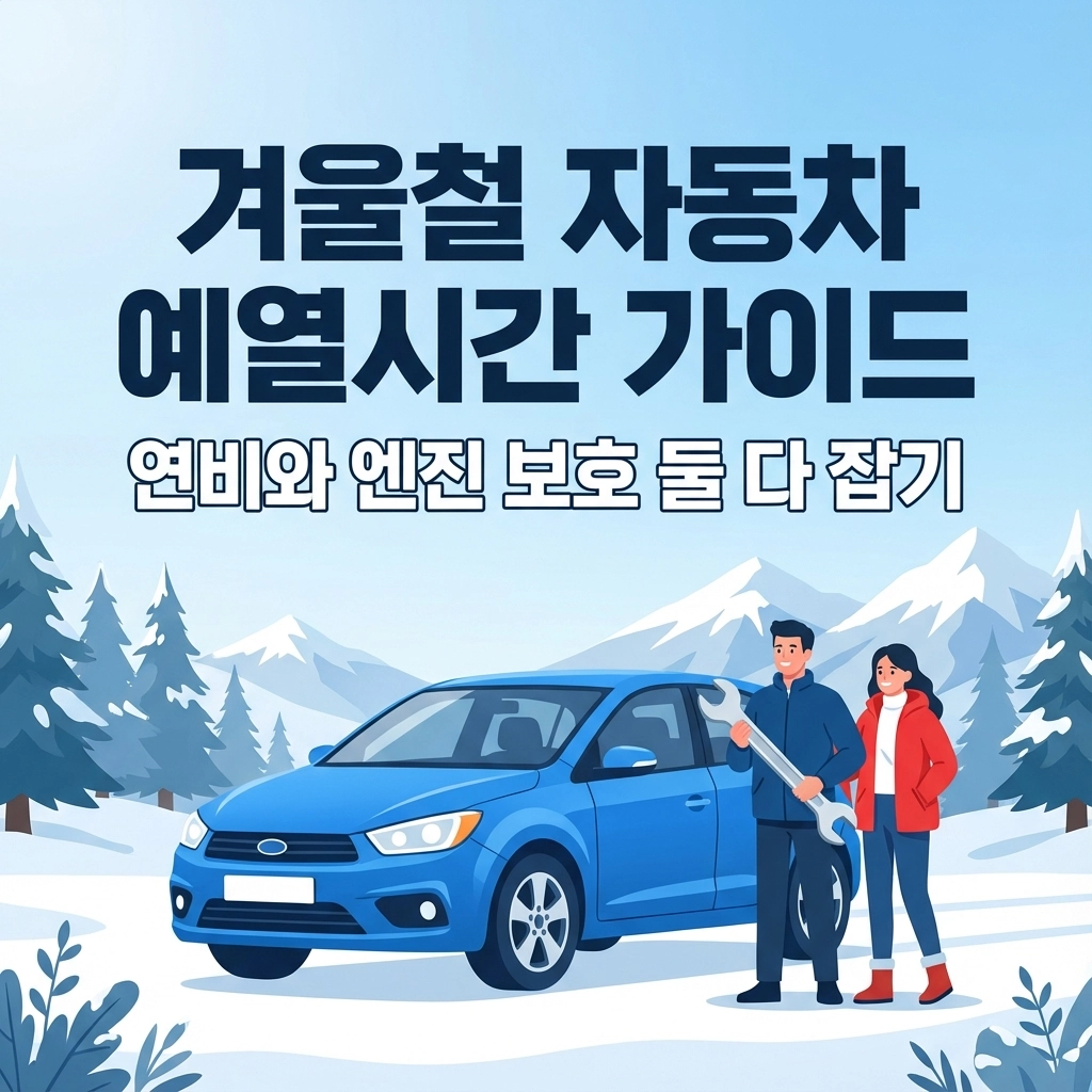 겨울철 자동차 예열시간 가이드 연비와 엔진 보호 둘 다 잡기