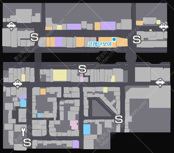 명산품점 소텐보리 지도 이미지