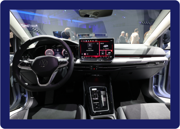 폭스바겐 신형골프 영종도 출시회 골프 내부 사진