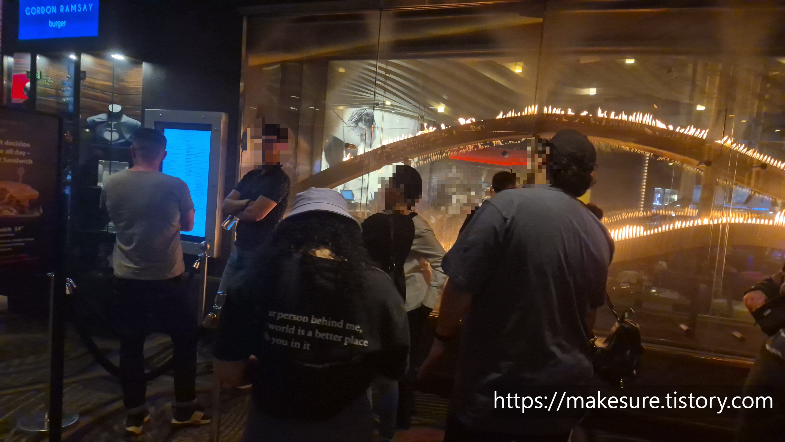 라스베가스 고든램지 버거 디스플레이