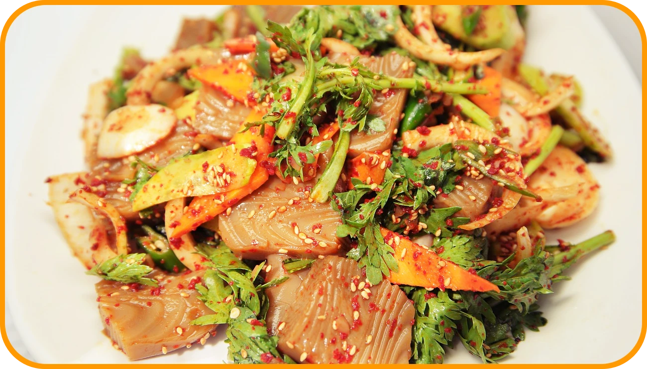 도토리묵 무침 요리