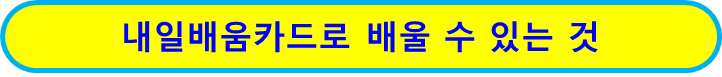 내일배움카드로 배울 수 있는 것 국가자격증 포함 바로가기