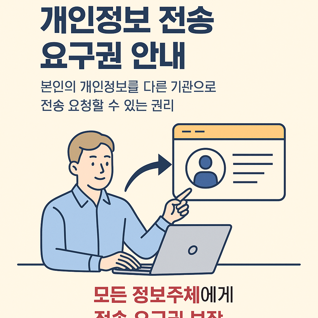 개인정보 전송 요구권 안내 이미지