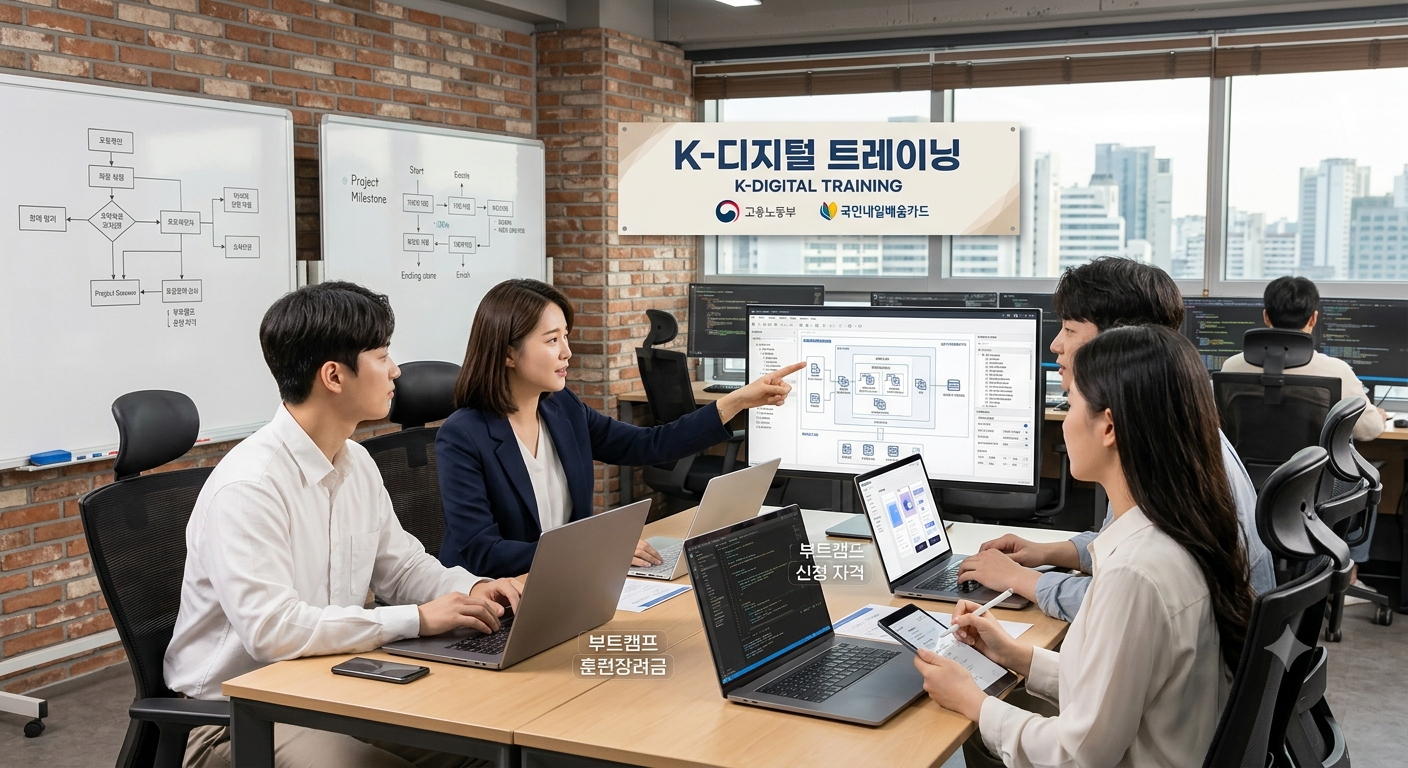 2026 K-디지털 트레이닝(K-DT) 신청 자격, 훈련장려금 금액 및 부트캠프 추천