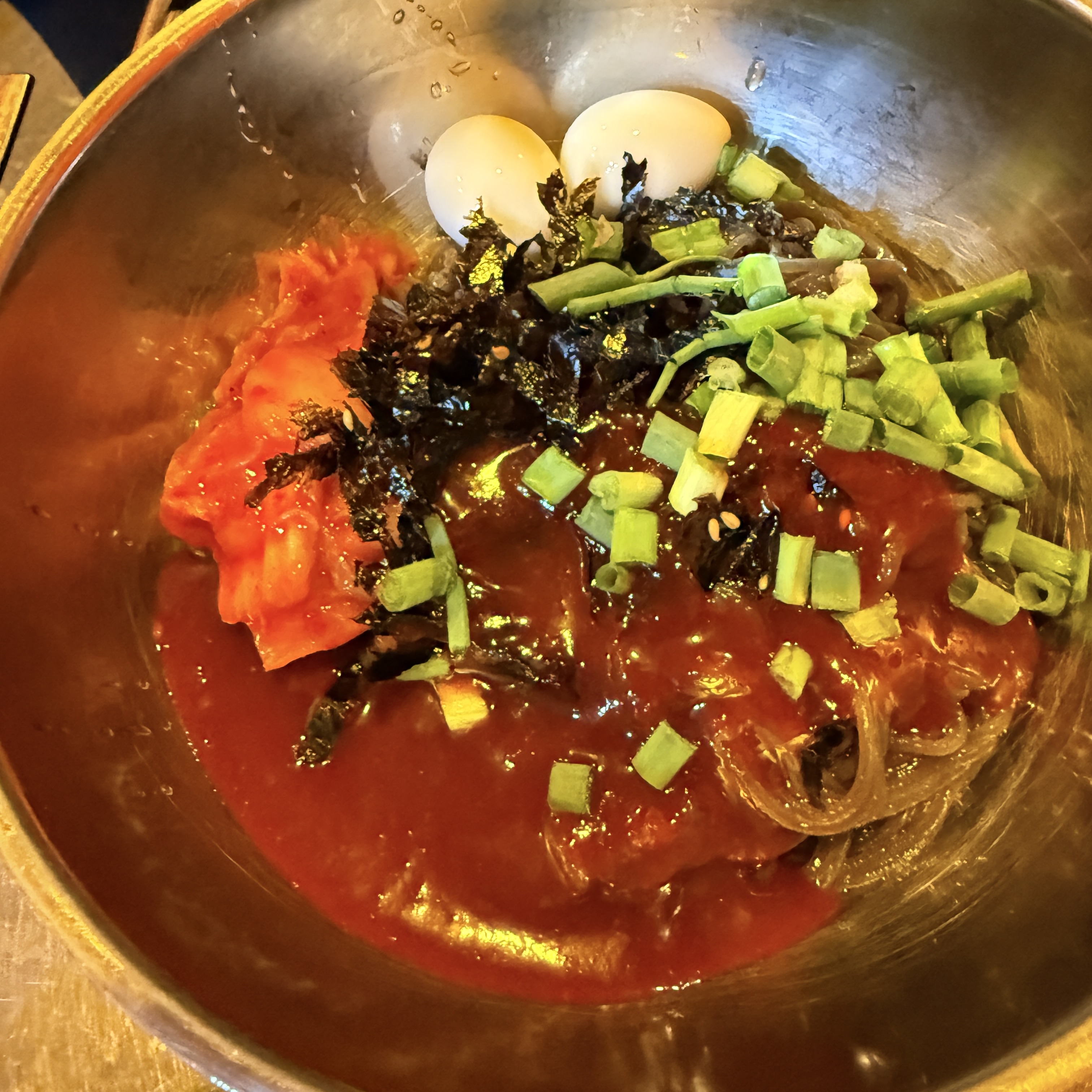 김치막국수