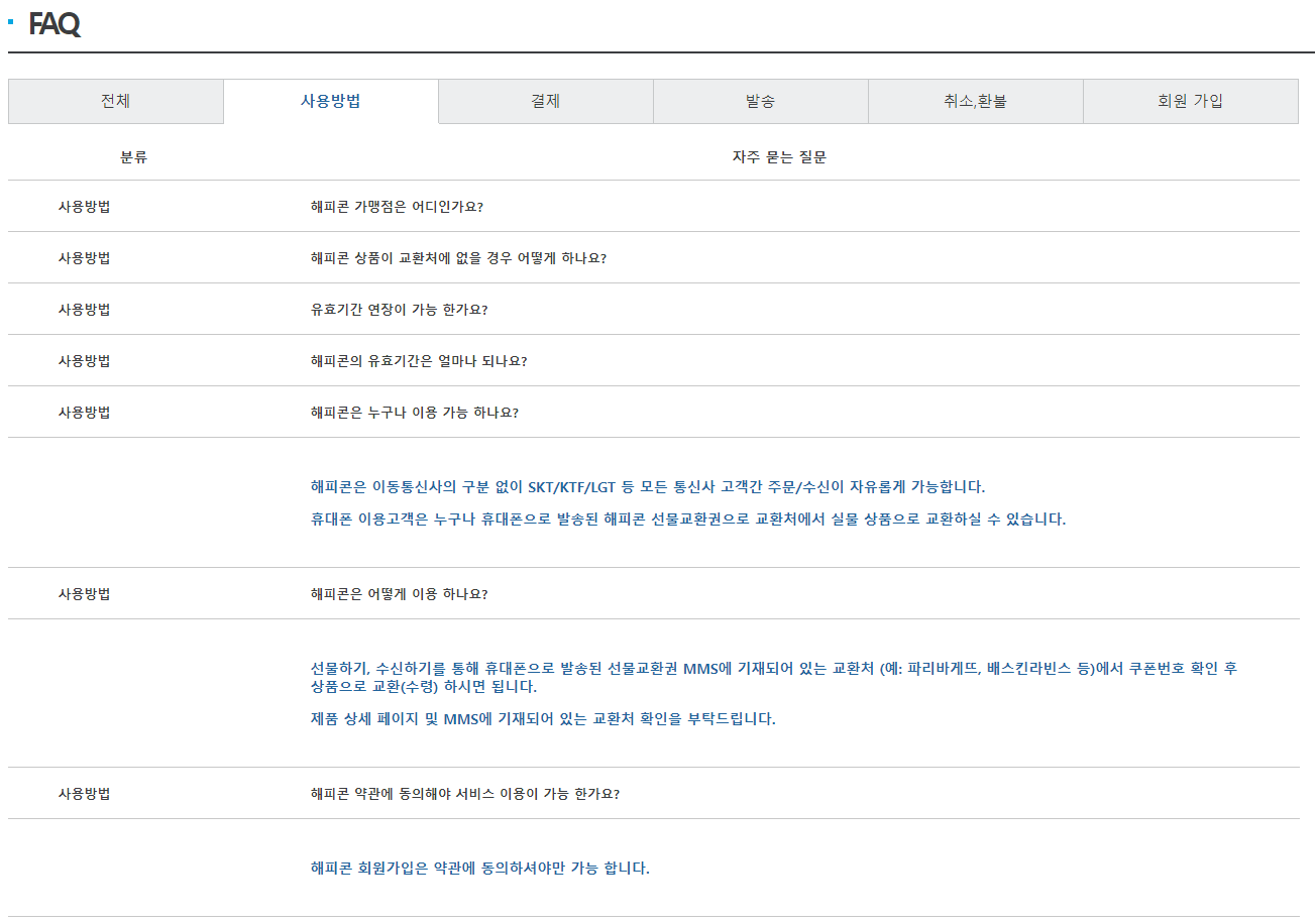 해피콘 사용처 가맹점 유효기간 연장 알아보기