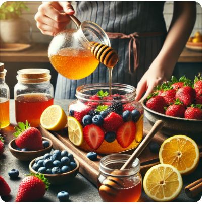 수제청 만드는 사진