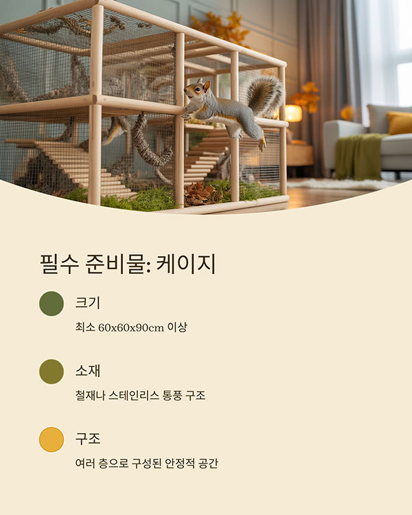 케이지와 주거 공간