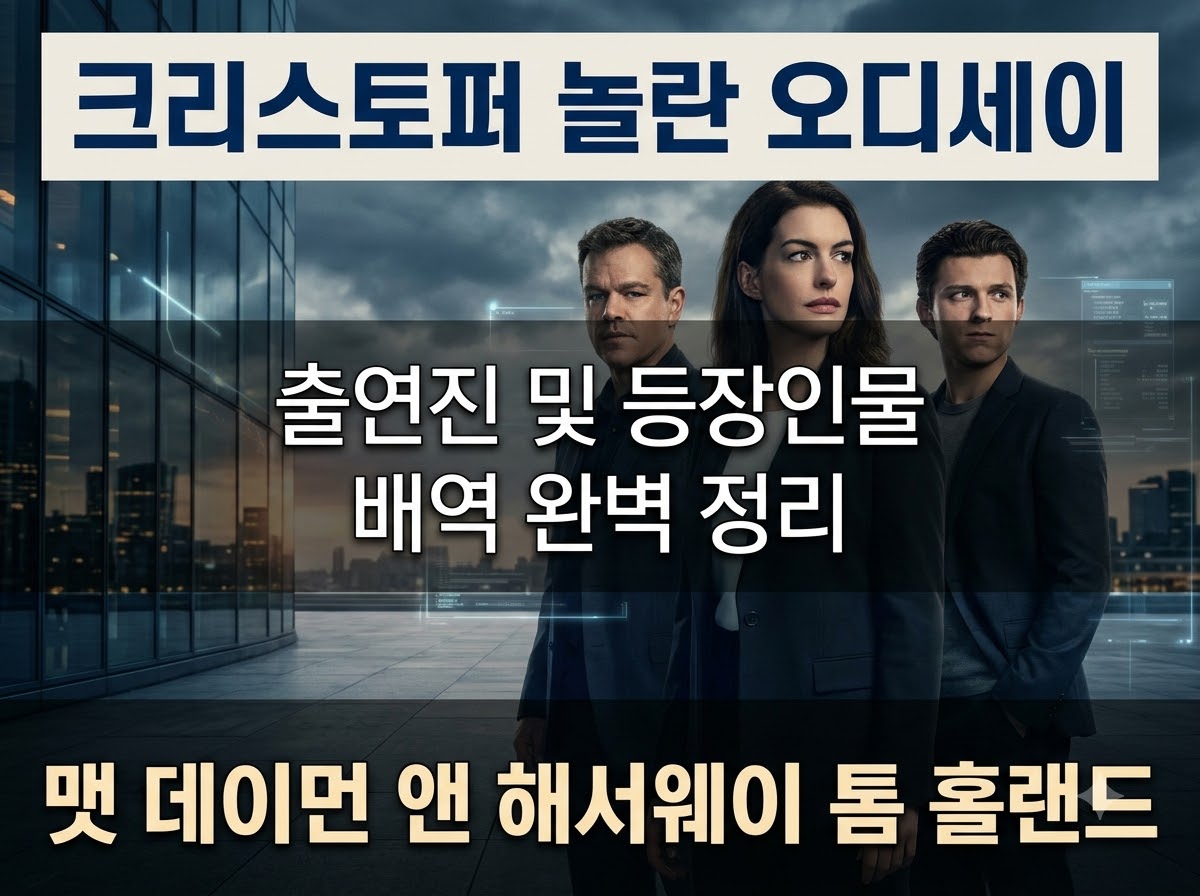 크리스토퍼 놀란 영화 오디세이 출연진 등장인물 배역 정리