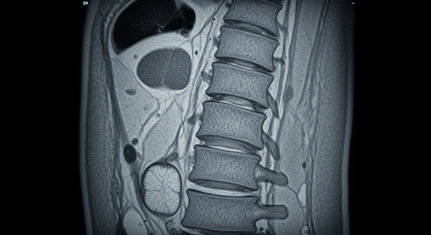 요추 디스크와 척추질환 진단용 의료사진