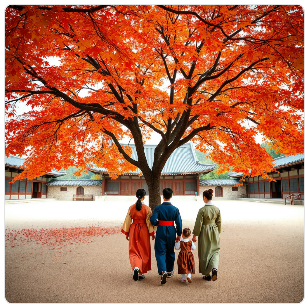 추석 가족모임 사진