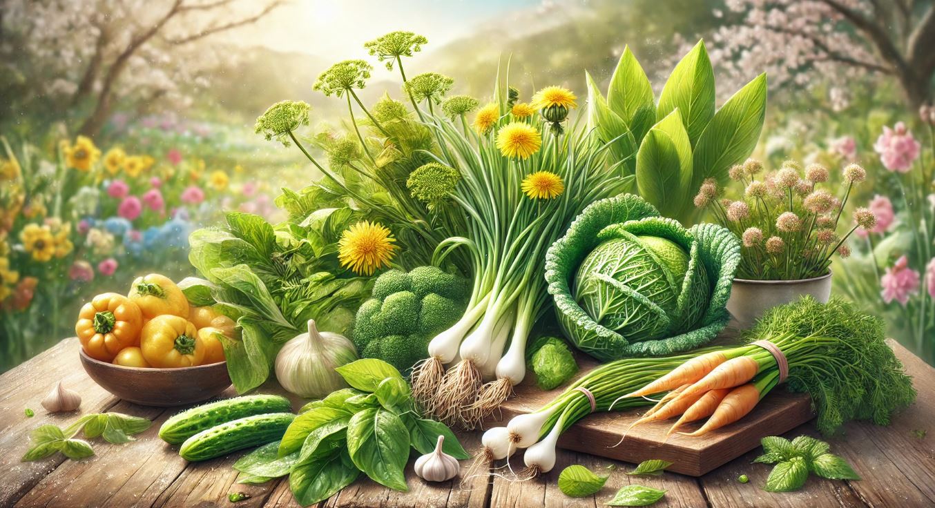 봄 제철 야채 식단