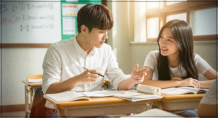 공부하는 고등학생