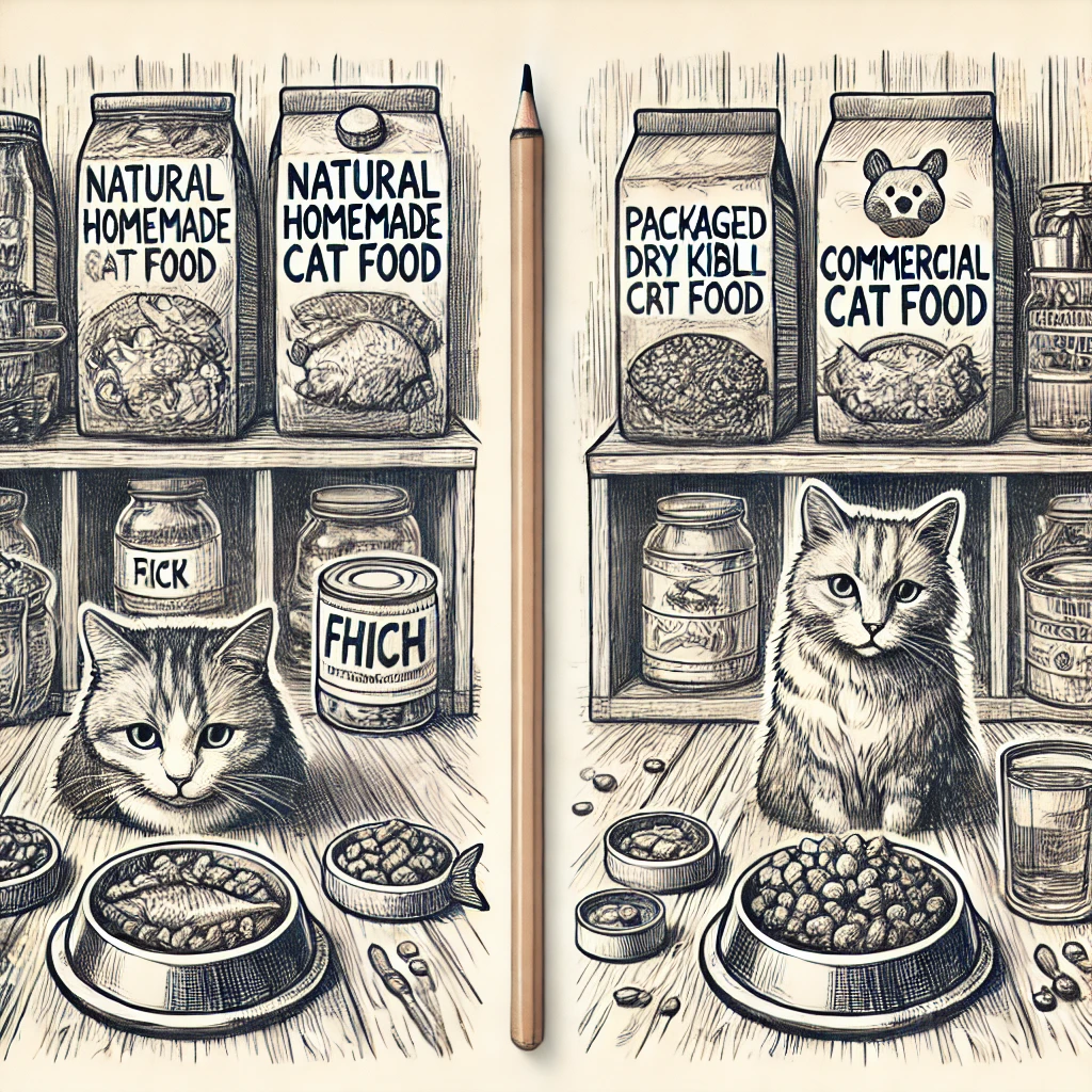 자연식과 사료 차이점 관련 이미지