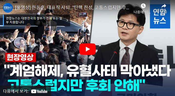2024 국민의힘 한동훈 당대표직 사퇴에 대한 모든 것