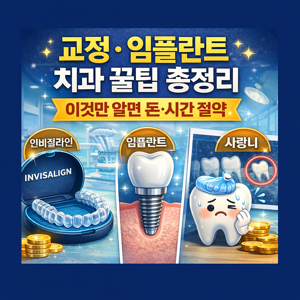 인비절라인, 임플란트, 사랑니 치료 정보와 비용·관리 방법을 정리한 치과 가이드 썸네일