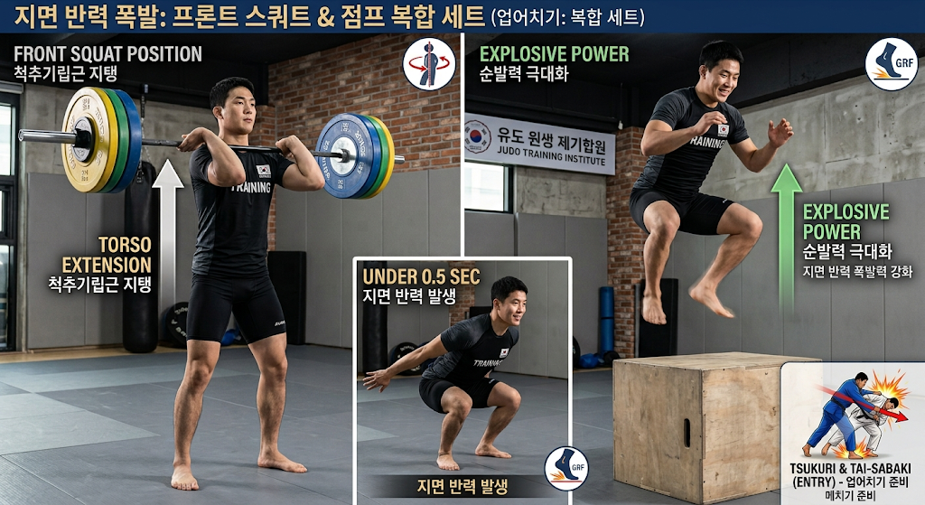 스쿼트 운동하는 모습