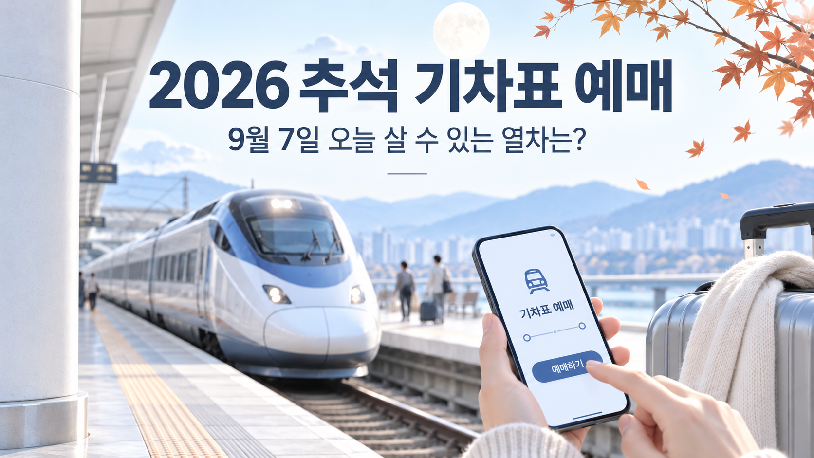 2026 추석 기차표 예매