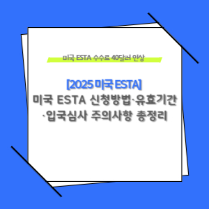 미국 ESTA 수수료