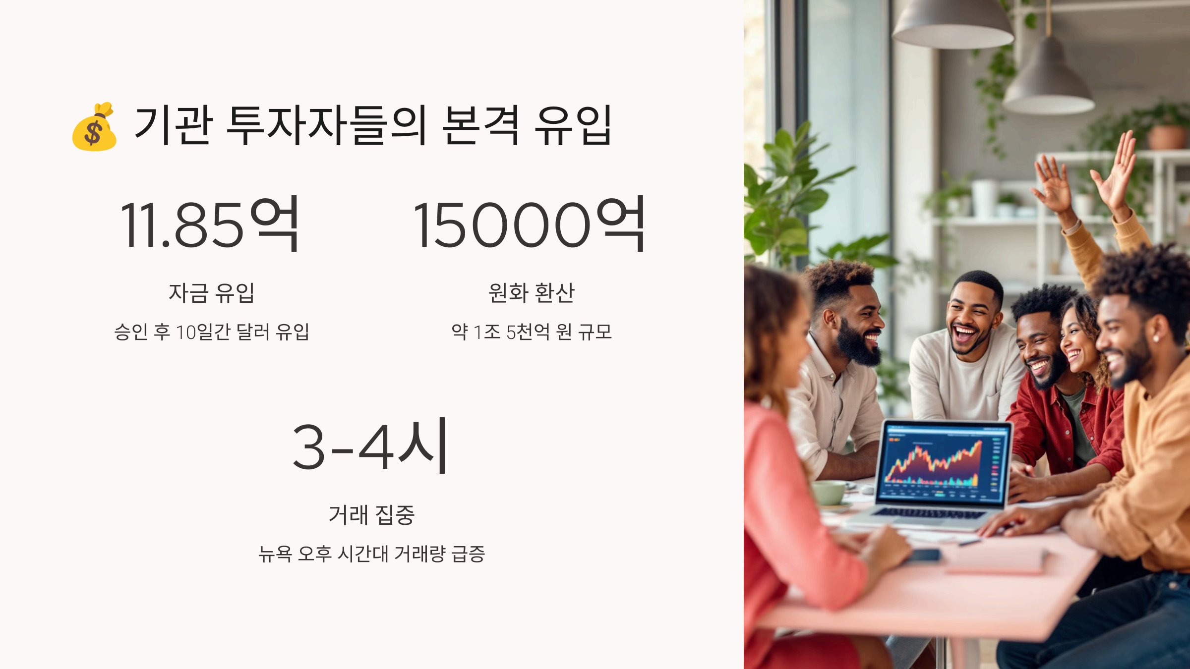 기관 투자자들의 본격 유입