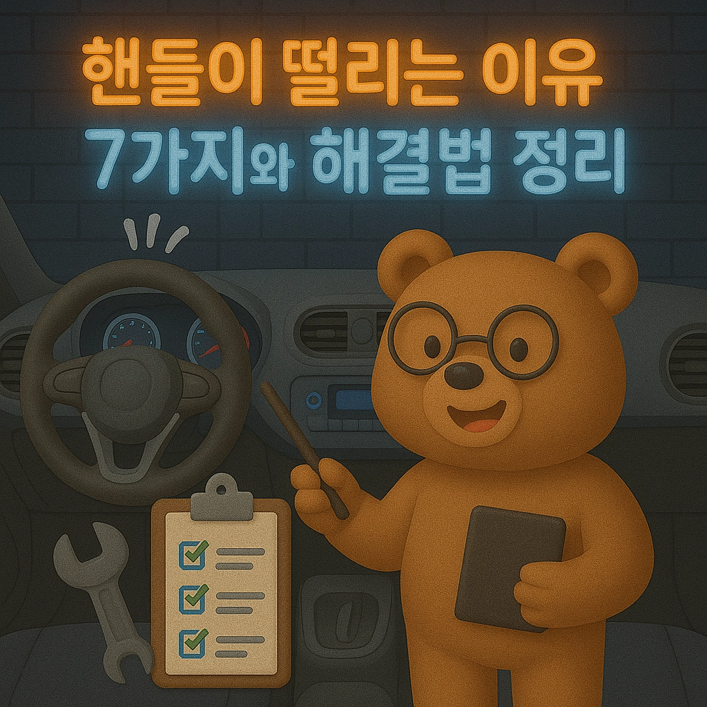 핸들이 떨리는 이유 7가지와 해결법 정리