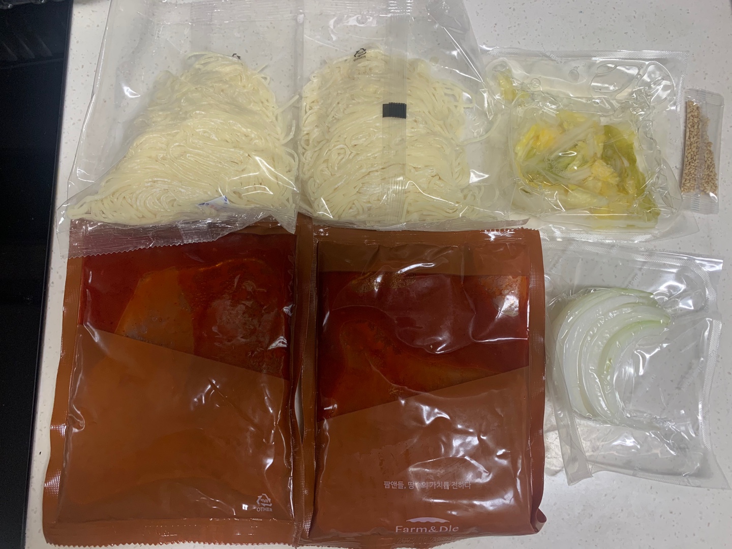망향식 비빔국수 키트 구성
